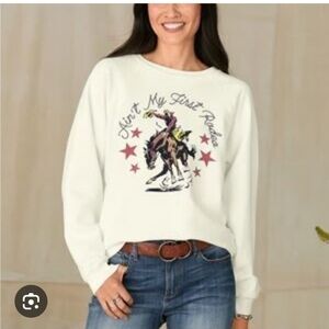 Retro Brand Black Label Women's Graphic Sweater- XXL